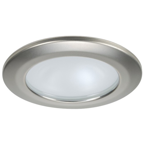 Quick - Quick Kor XP Downlight LED - 6W, IP66, Spring Mounted - Round Satin Bezel, Round Daylight Light