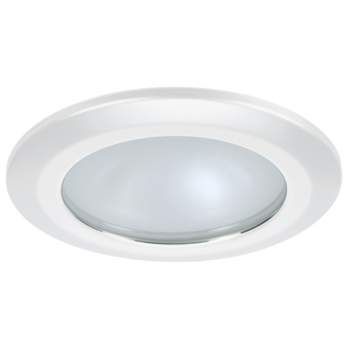 Quick - Quick Kor XP Downlight LED - 4W, IP66, Spring Mounted - Round White Bezel, Round Warm White Light
