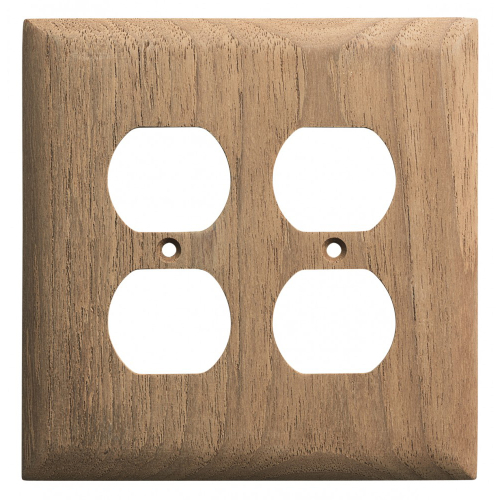 Whitecap - Whitecap Teak 2-Duplex/Receptacle Cover Plate