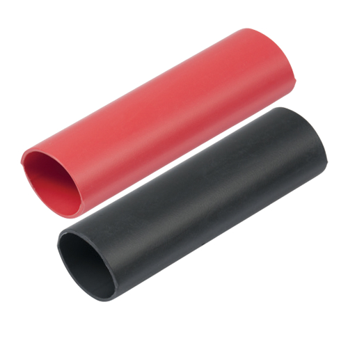 Ancor - Ancor Heavy Wall Heat Shrink Tubing - 1" x 3" - 2-Pack - Black/Red