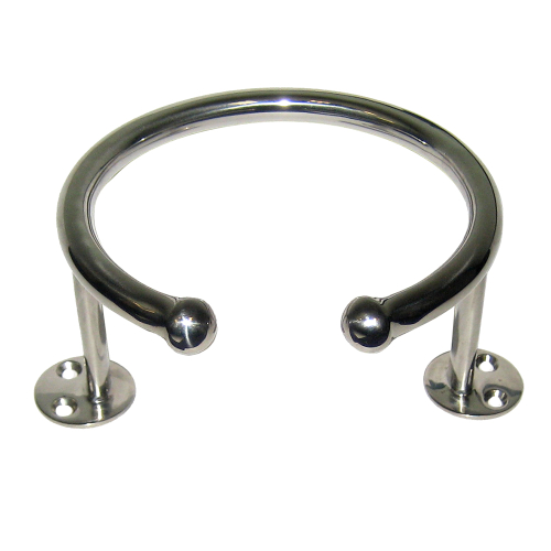 Whitecap - Whitecap Top Mount Ring SS Cup Holder - 1-Drink - Base Mount