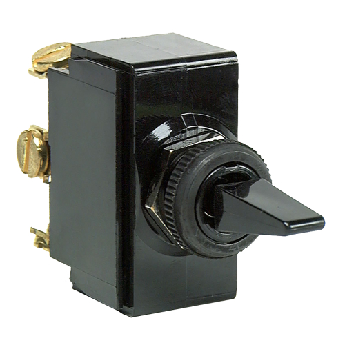 Cole Hersee - Cole Hersee Standard Toggle Switch SPDT (On)-Off-(On) 3 Screw
