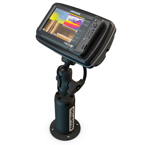 NavPod - NavPod PedestalPod w/RAM Mount Pre-Cut f/Lowrance HDS-9 MFD Gen2 Touch &amp; HDS-9 Gen3 - Carbon Black