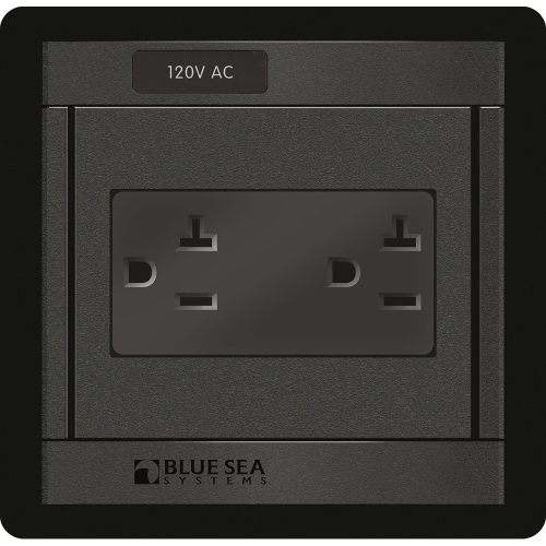 Blue Sea Systems - Blue Sea 1479 360 Panel - 120V AC DUal Outlet