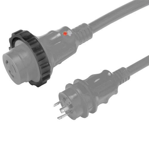 Marinco - Marinco 30A 125V Shore Power Cord - Gray - 50'