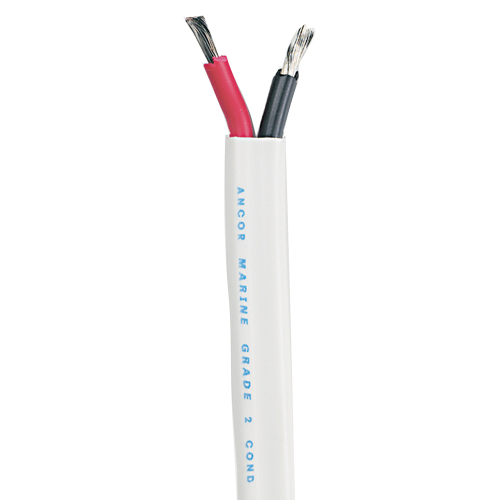 Ancor - Ancor Standard Duplex Cable - Flat 6/2 AWG - 2 x 13mm&#178; Red/Black - 50'