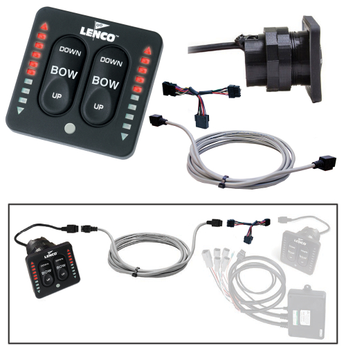 Lenco Marine - Lenco Flybridge Kit f/LED Indicator Key Pad f/Two-Piece Tactile Switch - 10'