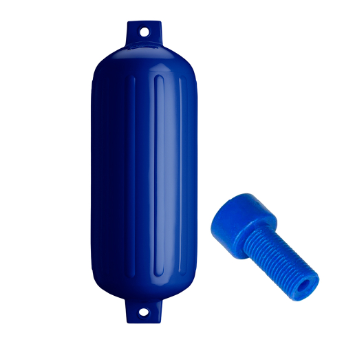 Polyform U.S. - Polyform G-6 Twin Eye Fender 11" x 30" - Cobalt Blue w/Air Adapter