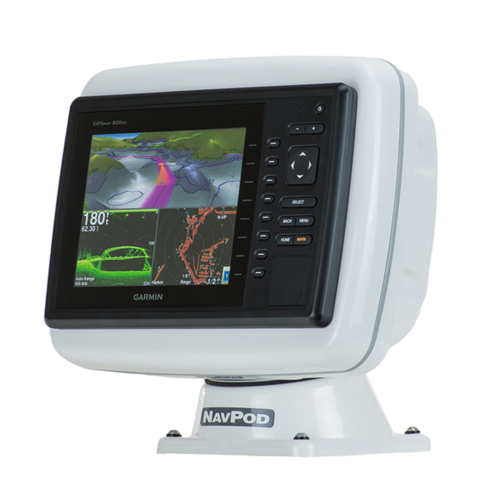 NavPod - NavPod PP4800-12 PowerPod Pre-Cut f/Garmin 820 / 820XS / 840 / 840XS / 6008 / 6208