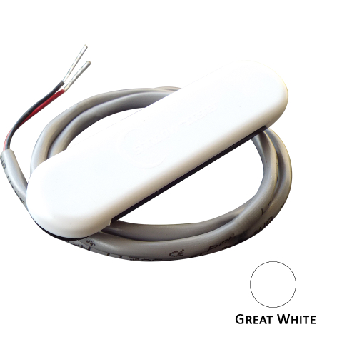 Shadow-Caster LED Lighting - Shadow-Caster Courtesy Light w/2' Lead Wire - White ABS Cover - Great White - 4-Pack