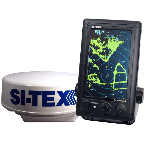 SI-TEX - SI-TEX T-760 Compact Color Radar w/4kW 18" Dome - 7" Touchscreen