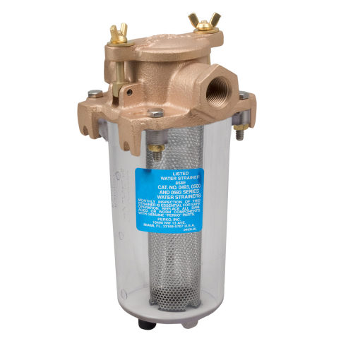 Perko - Perko Lightweight Intake Water Strainer - Clear Body - 1/2" Pipe Size