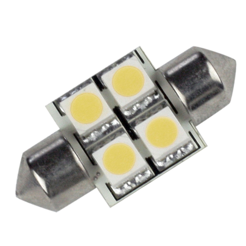 Lunasea Lighting - Lunasea Single-Sided 4 LED Festoon - 10-30VDC/0.7W/60 Lumens - Warm White