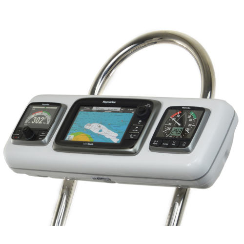 NavPod - NavPod GP2604 SystemPod Pre-Cut f/Raymarine e7/e7D & 2 Instruments f/12" Wide Guard