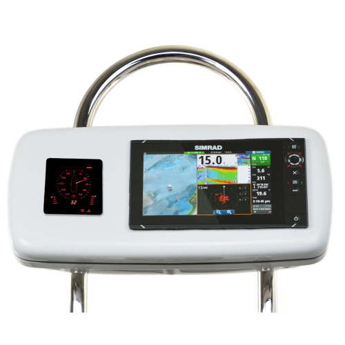 NavPod - NavPod GP2040-13 SystemPod Pre-Cut f/Simrad NSS9 evo2 or B&G Zeus&#178; 9 & 1 Instrument f/12" Wide Guard