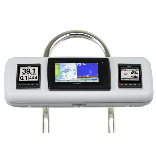 NavPod - NavPod GP1603 SystemPod Pre-Cut f/Garmin 720/721/ 740/740s/ 741/721xs/741xs/ 70s/70dv & 2 Instruments f/9.5" Wide Guard