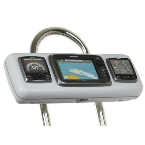 NavPod - NavPod GP1604 SystemPod Pre-Cut f/Raymarine e7/e7D & 2 Instruments f/9.5" Wide Guard