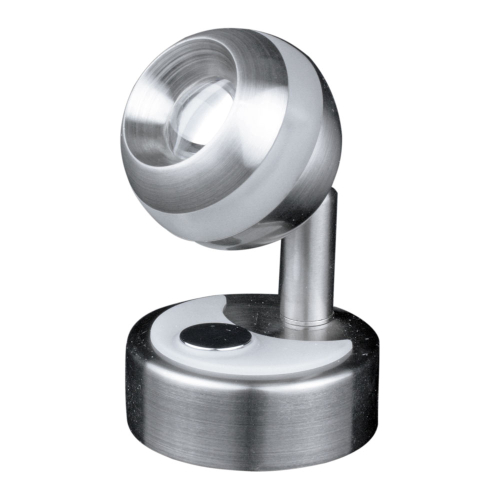 Lunasea Lighting - Lunasea Wall Mount LED Light w/Clear Ring & Touch Dimming - Warm White/Brushed Nickel Finish