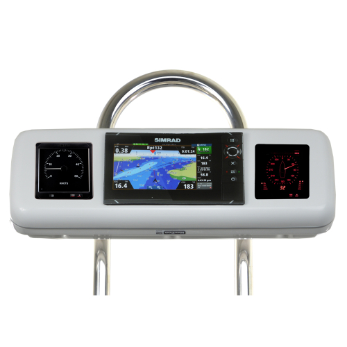 NavPod - NavPod GP1606 SystemPod Pre-Cut f/Simrad NSS7 evo2 or B&G Zeus&#178; 7 & 2 Instruments f/9.5" Wide Guard