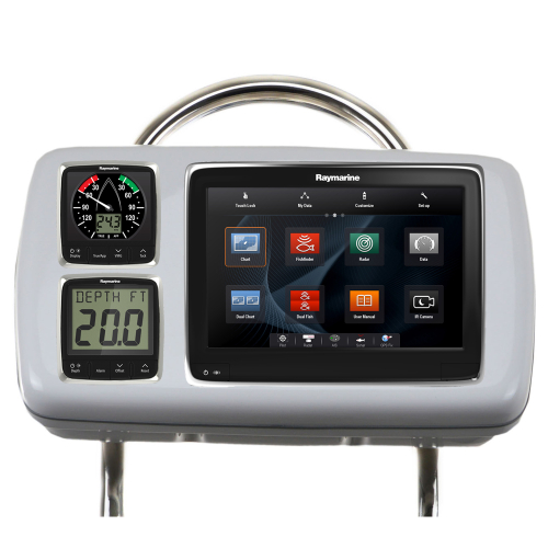 NavPod - NavPod GP2080-14 SystemPod Pre-Cut f/Raymarine a95/a97/a98 & 2 Instruments f/12" Wide Guard