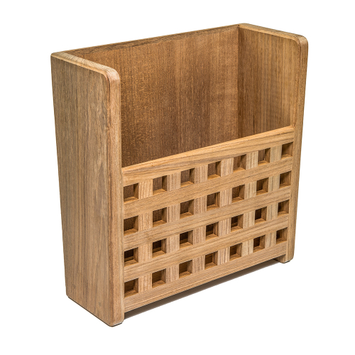 Whitecap - Whitecap Teak Grate Front Magazine Rack