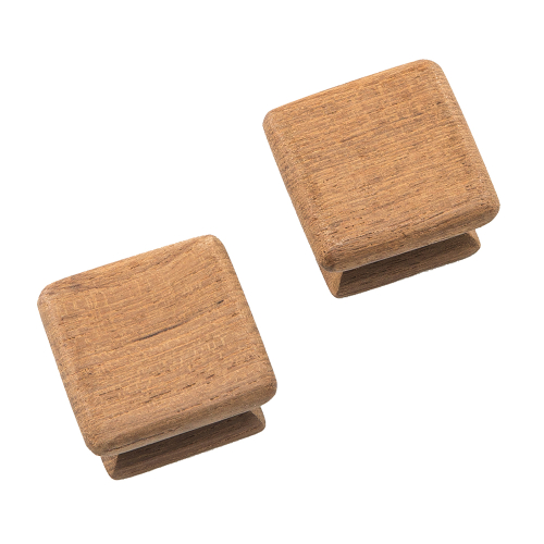 Whitecap - Whitecap Teak Square Drawer Knob - 1-1/8" - 2 Pack