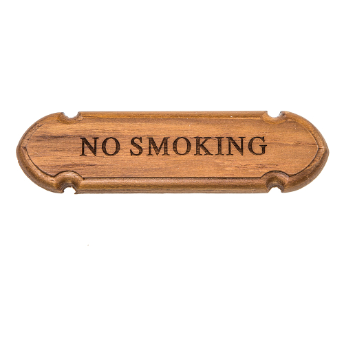 Whitecap - Whitecap Teak "No Smoking" Name Plate