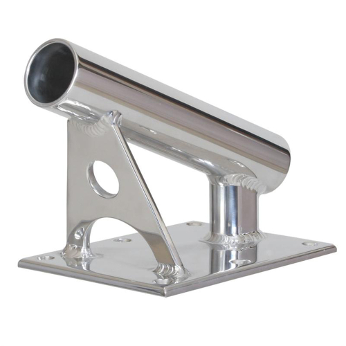 Lee's Tackle - Lee's MX Pro Series Fixed Angle Center Rigger Holder - 22&#176; - 1.5" ID - Bright Silver