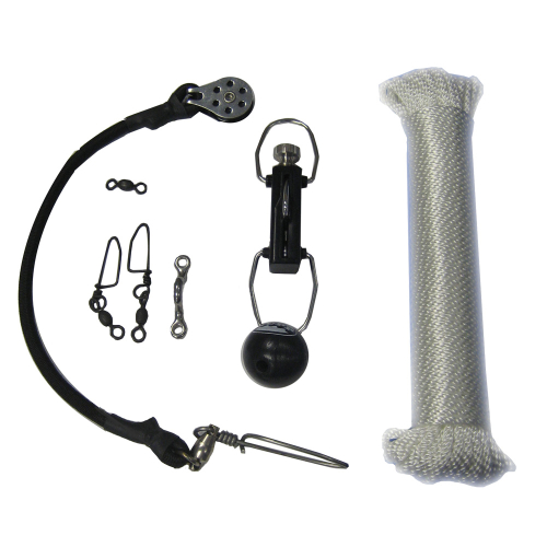 Rupp Marine - Rupp Center Rigging Kit w/Klickers - White Nylon 45'
