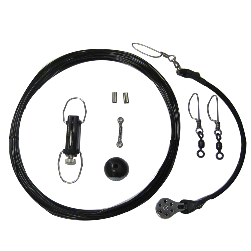 Rupp Marine - Rupp Center Rigging Kit w/Klickers - Black Mono 45'