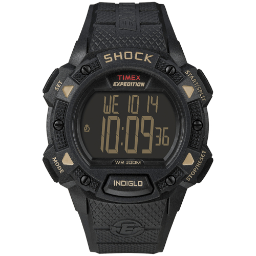 Timex - Timex Expedition&reg; Shock Chrono Alarm Timer - Black