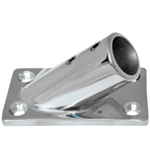 Whitecap - Whitecap ⅞" O.D. 30° Rectangle Base SS Rail Fitting