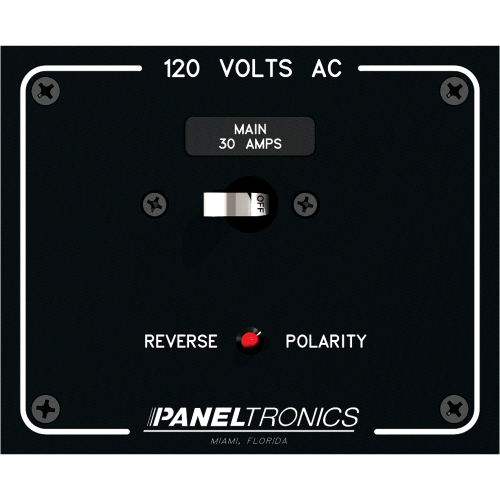 Paneltronics - Paneltronics Standard Panel AC Main Double Pole w/30Amp CB & Reverse Polarity Indicator