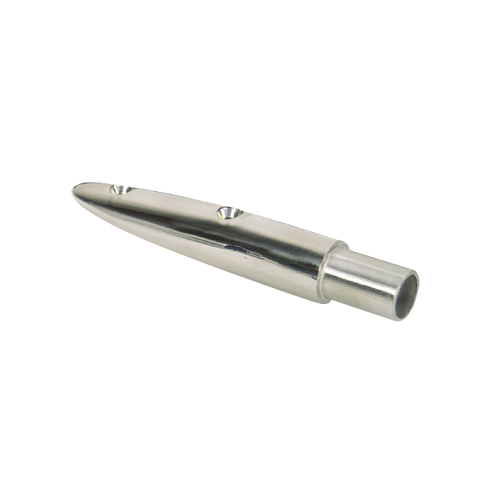 Whitecap - Whitecap 5-1/2° Rail End (End-Out) - 316 Stainless Steel - 7/8" Tube O.D.