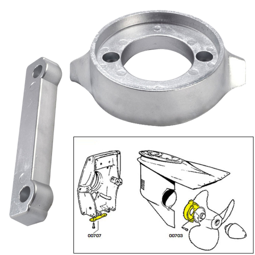 Tecnoseal - Tecnoseal Anode Kit w/Hardware - Volvo 280 - Aluminum