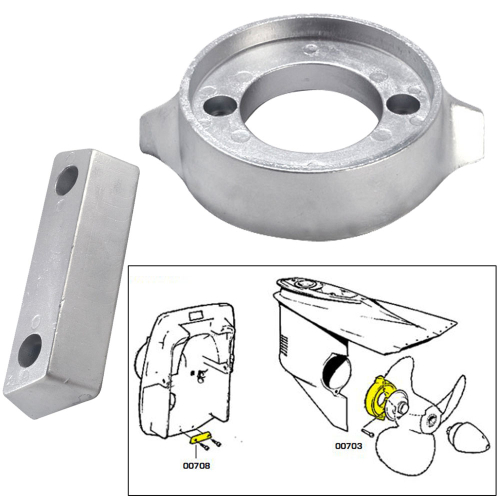 Tecnoseal - Tecnoseal Anode Kit w/Hardware - Volvo 290 - Aluminum