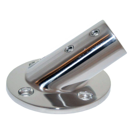 Whitecap - Whitecap ⅞" O.D. 30° Round Base SS Rail Fitting