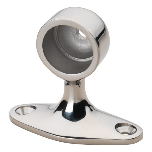 Whitecap - Whitecap 90&#176; Handrail Stanchion - End - 316 Stainless Steel - 7/8" Tube O.D.