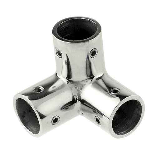 Whitecap - Whitecap 1" O.D. SS 3-Way Corner Fitting