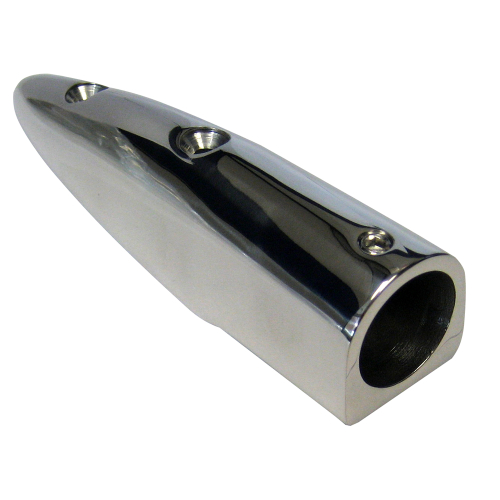 Whitecap - Whitecap 5-1/2° Rail End (End-In) - 316 Stainless Steel - 7/8" Tube O.D.