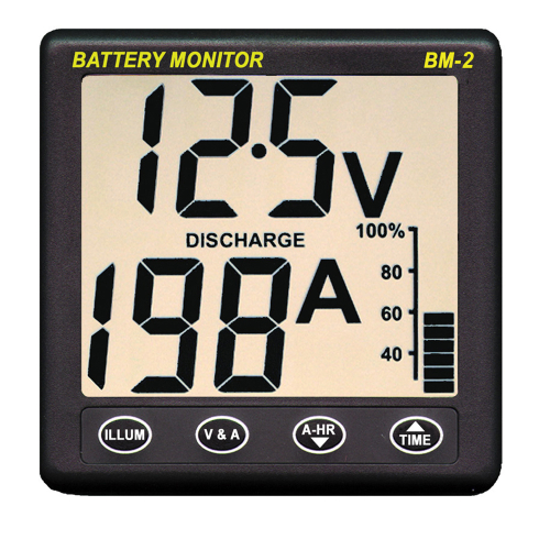 Clipper - Clipper BM-2 Battery Monitor w/Shunt - 200Amp