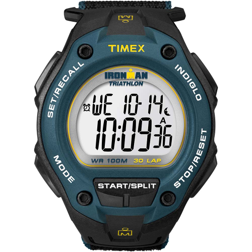 Timex - Timex Ironman Core 30 Lap Mega Full Size Black/Blue/Yellow