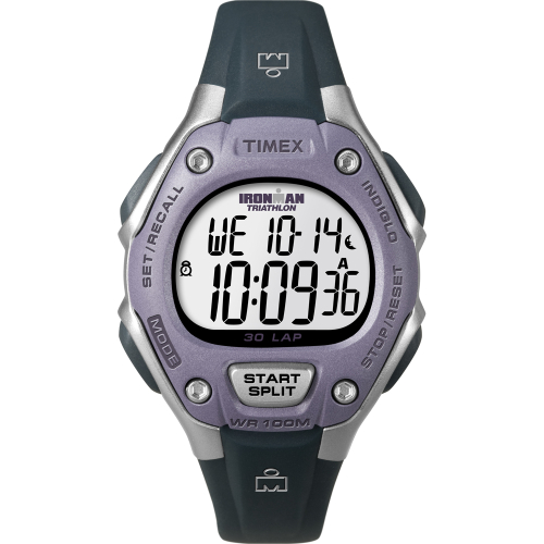 Timex - Timex IRONMAN&reg; 30-Lap Mid-Size - Black/Lilac
