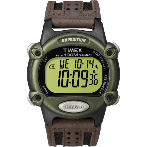 Timex - Timex Expedition&reg; Men's Chrono Alarm Timer - Green/Black/Brown
