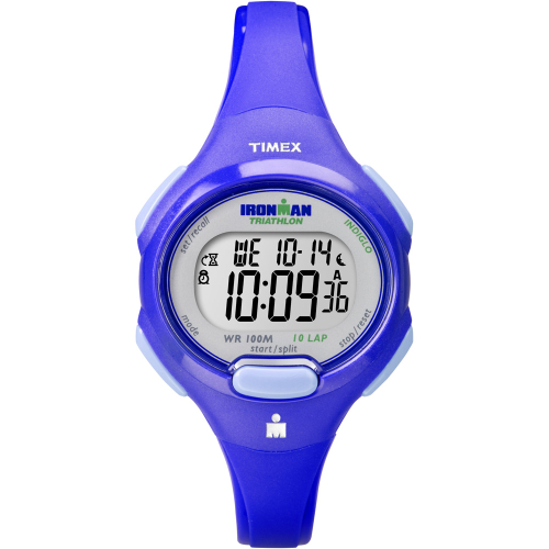 Timex - Timex IRONMAN&reg; Traditional 10-Lap Mid-Size Watch - Blue