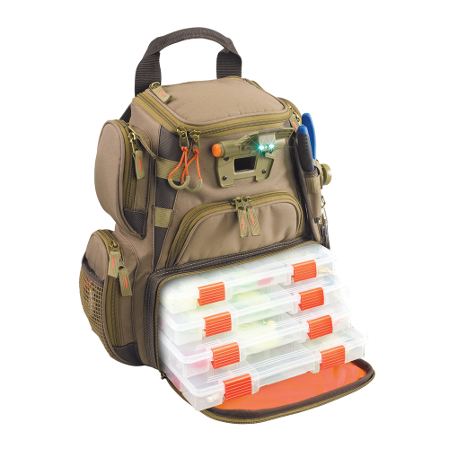 Wild River - Wild River RECON Lighted Compact Tackle Backpack w/4 PT3500 Trays