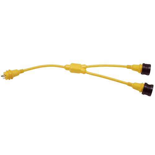 Marinco - Marinco Y-Adapter, 2-30A Locking to 30A Locking