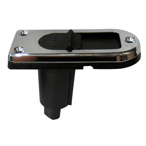 Perko - Perko Locking Collar Pole Light Mounting Base - 2 Pin - Chrome Plated w/Slide Cover
