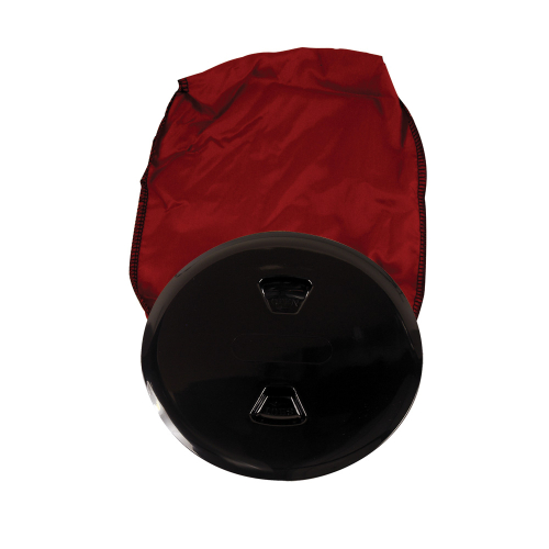 Beckson Marine - Beckson 5" Stow-Away Deck Plate - Black w/12" Bag