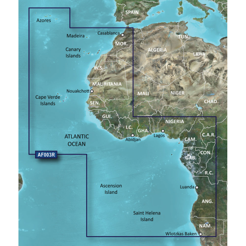Garmin - Garmin BlueChart&reg; g2 Vision&reg; HD - VAF003R - Western Africa - microSD&trade;/SD&trade;